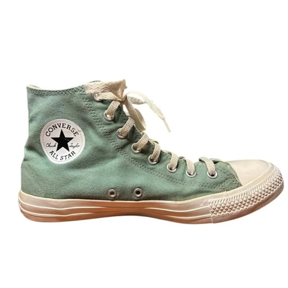 Converse Chuck Taylor All Star High Top Sneakers Mens 11 Sage Green Canvas Shoes